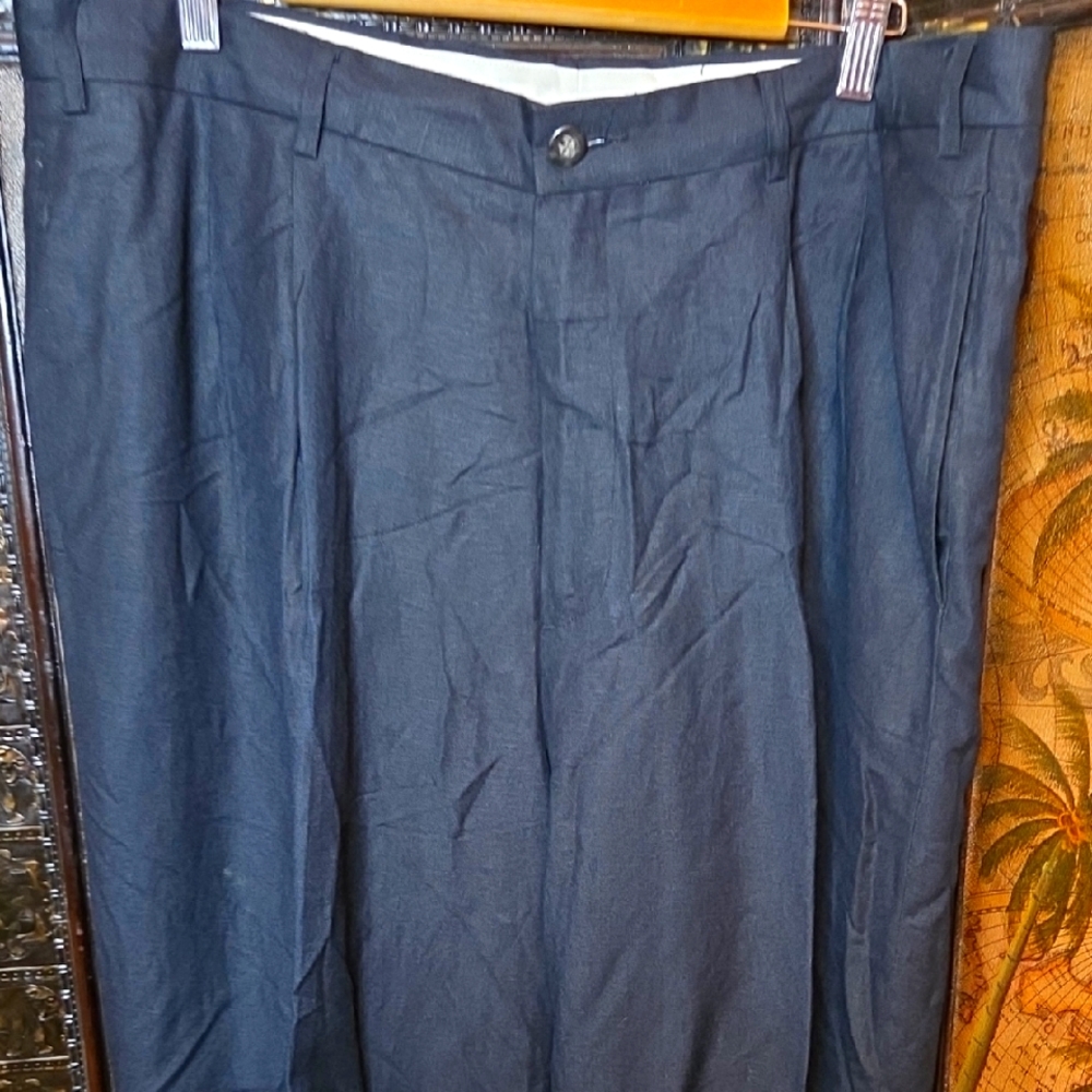 Black Linen Slacks